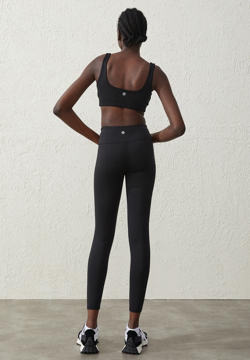 Cotton On - Square neck crop - black