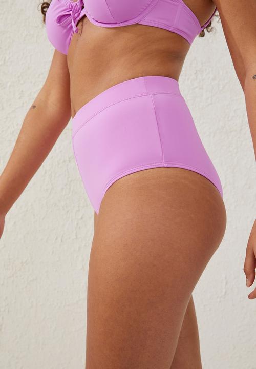 Cotton On - Boyleg full bikini bottom - digital orchid