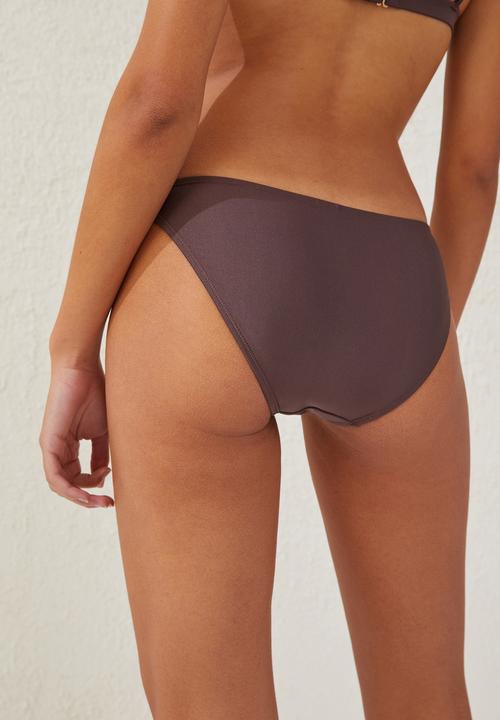 Cotton On - Full bikini bottom - brownie shimmer