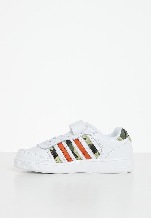 K-Swiss - Court palisades strap - white/ camo/ pureed pumpkin