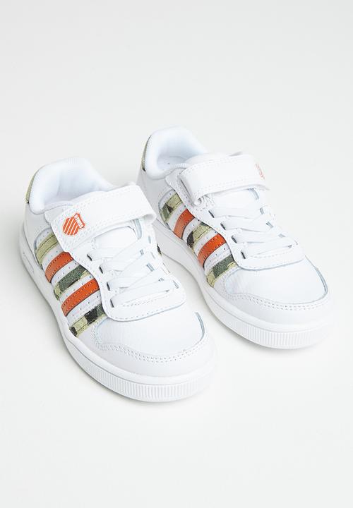 K-Swiss - Court palisades strap - white/ camo/ pureed pumpkin