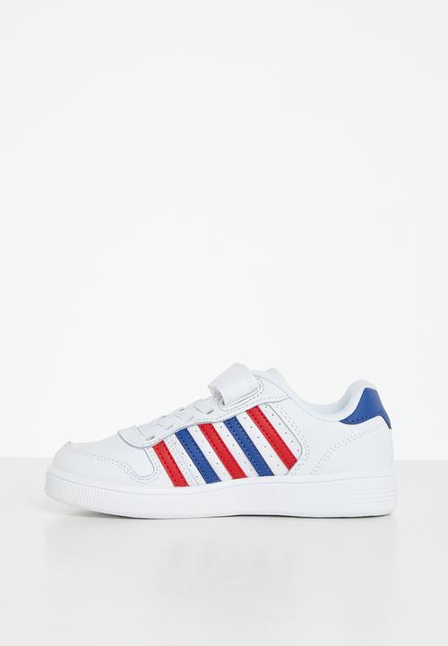 K-Swiss - Court palisades strap - white / blue / red