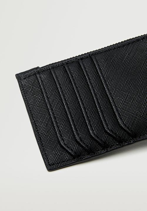 MANGO - Logo card holder - black