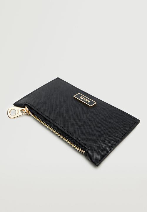 MANGO - Logo card holder - black