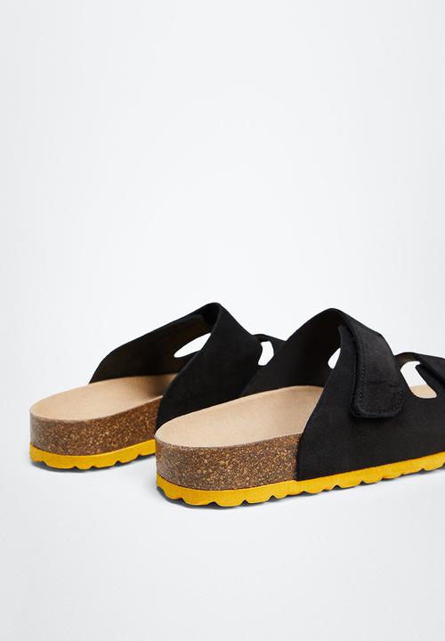 MANGO - Sandals recife - black