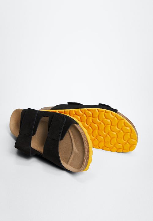 MANGO - Sandals recife - black