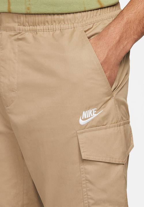 Nike - NSW Unlined Utility Cargo Trousers - khaki & white