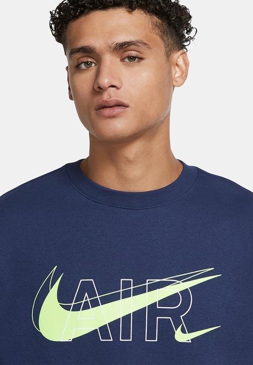 Nike - NSW Air  fleece  prnt pack bb sweatshirt  - midnight navy