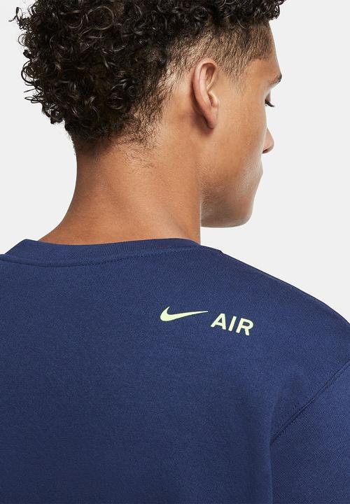 Nike - NSW Air  fleece  prnt pack bb sweatshirt  - midnight navy