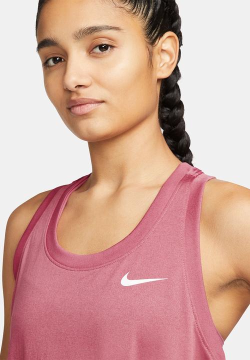 Nike - W Nike df leg raceback tank - desert berry