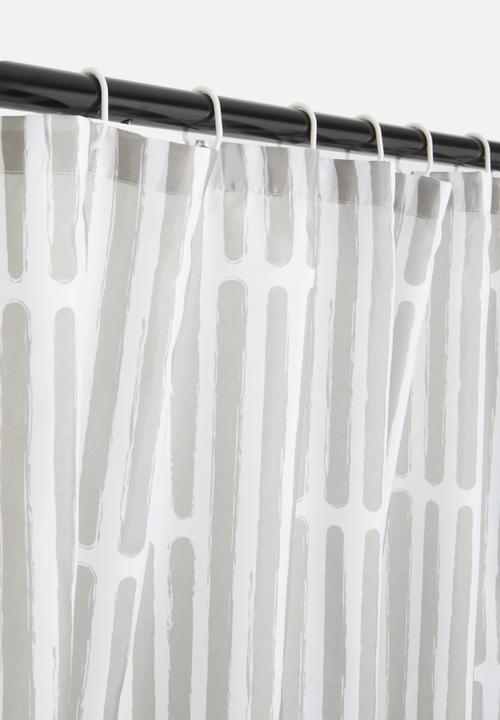 Bathroom Solutions - Polyester shower curtain - light grey 