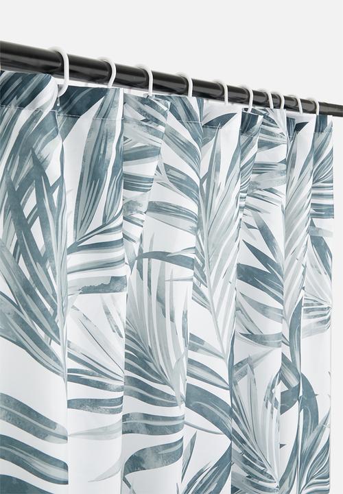 Bathroom Solutions - Polyester shower curtain - leaves 