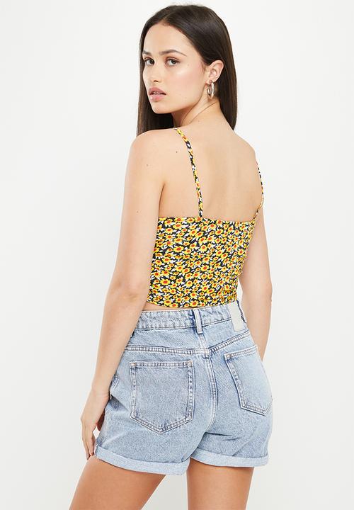 Glamorous - Ladies top - mini sunflower