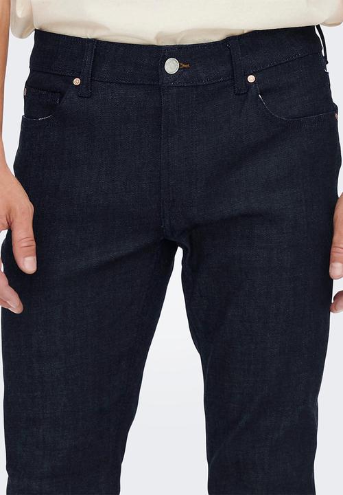 Only & Sons - Onsloom slim raw 2944 jeans - dark blue 