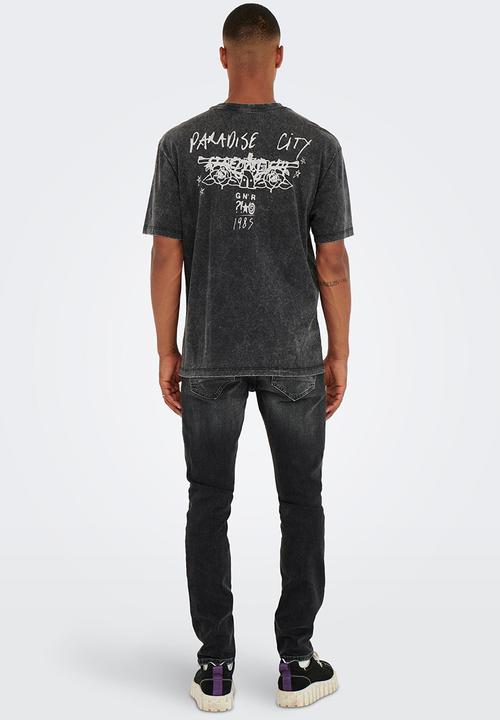 Only & Sons - Onsfred rlx gnr short sleeve 3075 tee - black