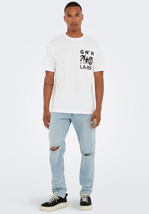 Only & Sons - Onsfred rlx gnr short sleeve 3075 tee - white