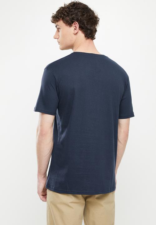 Quiksilver - Script talk front short sleeve -navy blazer