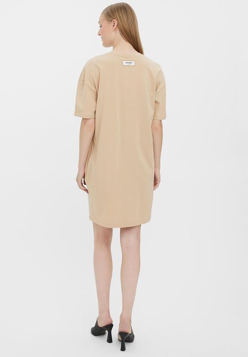 Vero Moda - Onella o-neck 2/4 dress - irish cream