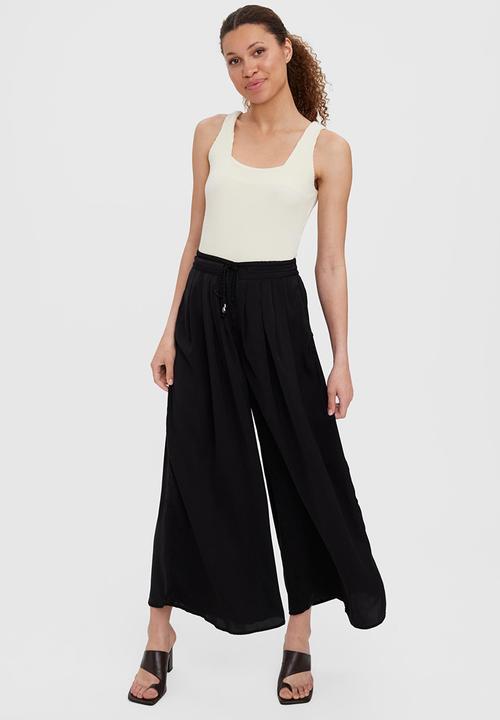 Vero Moda - Ariane new high waist loose boho pant - black