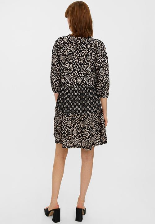 Vero Moda - Maya 3/4 short boho dress - irish cream