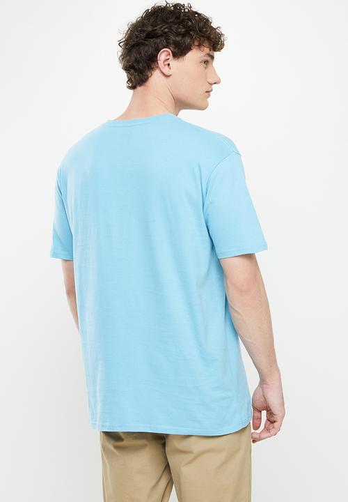 Quiksilver - Corp logo short sleeve  - delphinium blue
