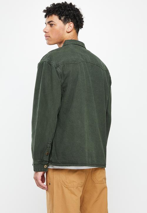 Jonathan D - Jade denim shirt - straight fit - forest