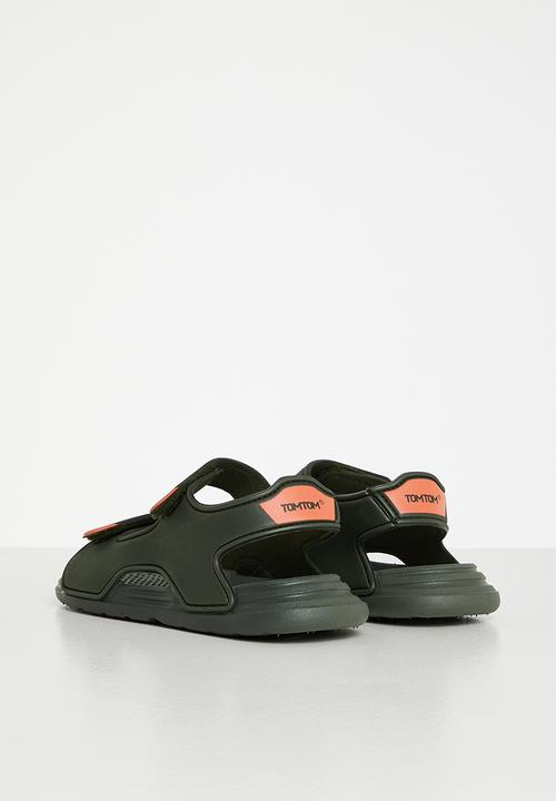 Tom Tom - Boys sandals - olive & orange