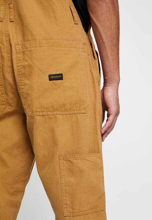 Jonathan D - Jared canvas utility dungaree - tan