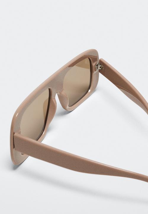 MANGO - Acetate frame sunglasses - medium brown