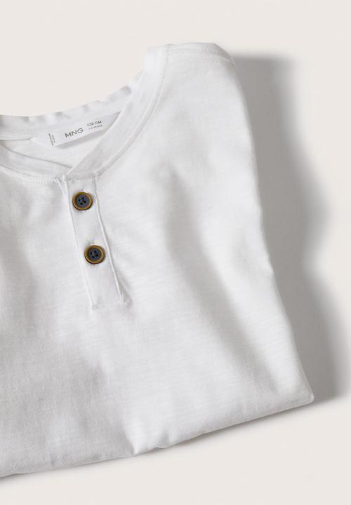 MANGO - T-shirt pani2 - white