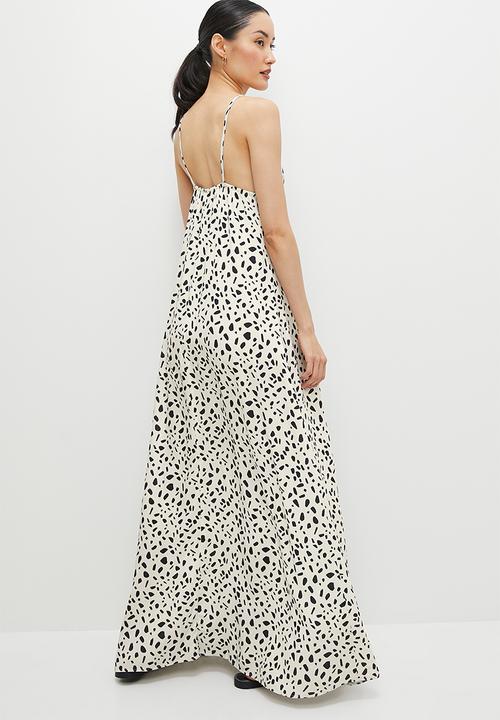 edit - Strappy a-line maxi - minimal animal