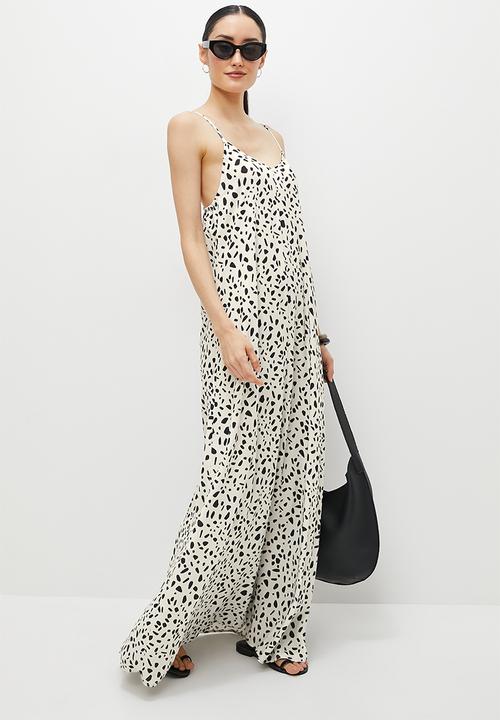 edit - Strappy a-line maxi - minimal animal