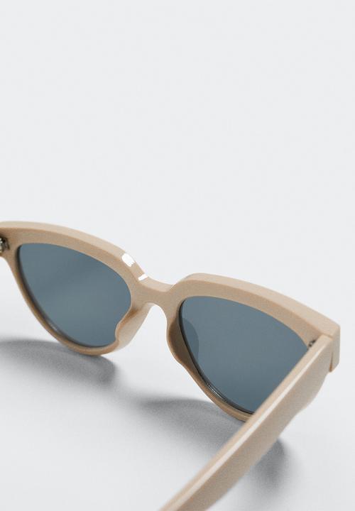 MANGO - Acetate frame sunglasses - beige