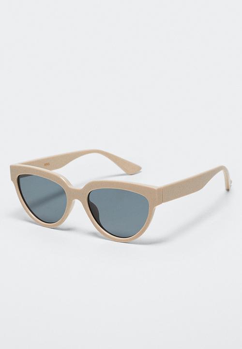 MANGO - Acetate frame sunglasses - beige