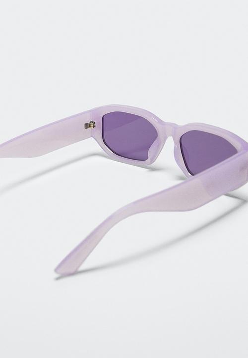MANGO - Acetate frame sunglasses - lilac