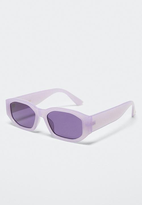 MANGO - Acetate frame sunglasses - lilac