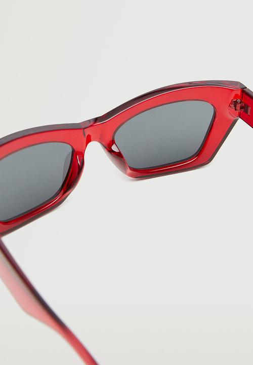 MANGO - Acetate frame sunglasses - red