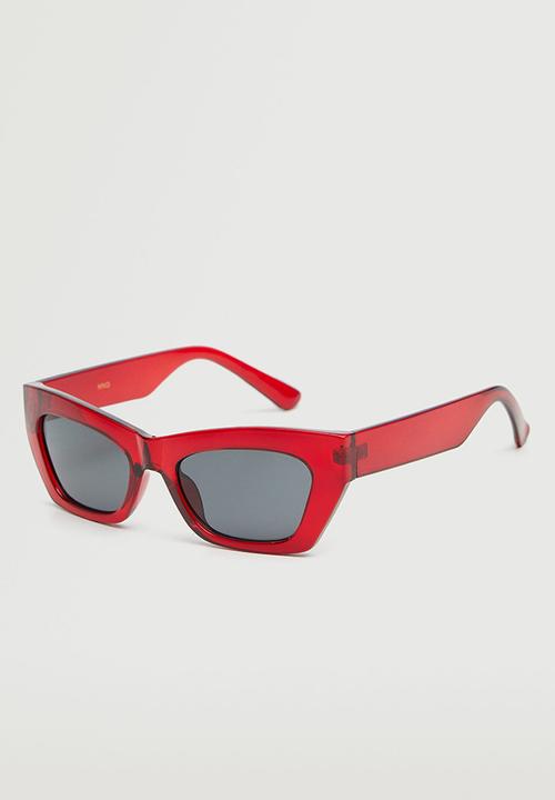 MANGO - Acetate frame sunglasses - red
