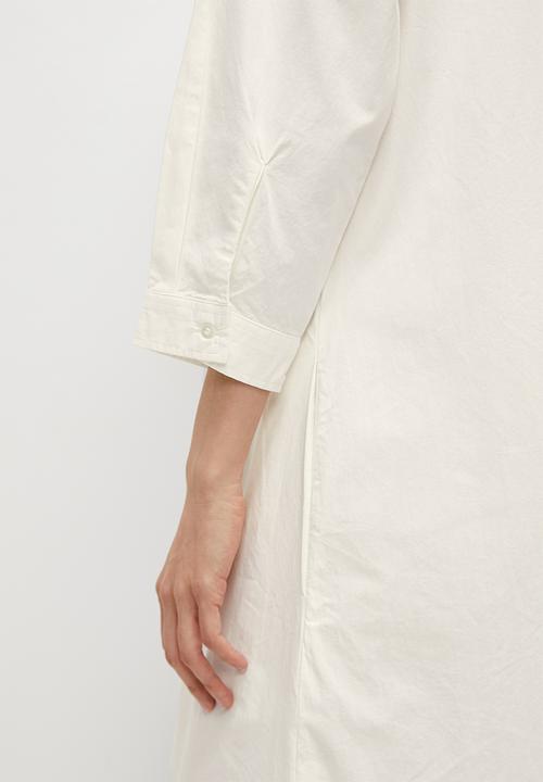 edit - A-line shirt dress - milk