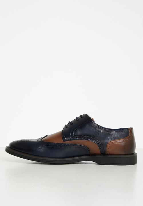 Gino Paoli - Andrew formal shoes - navy & tan