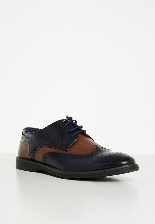 Gino Paoli - Andrew formal shoes - navy & tan