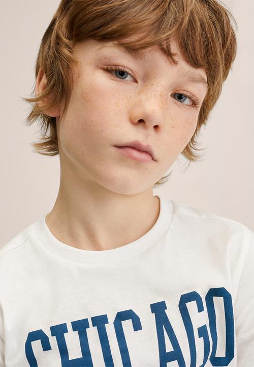 MANGO - T-shirt boston - white