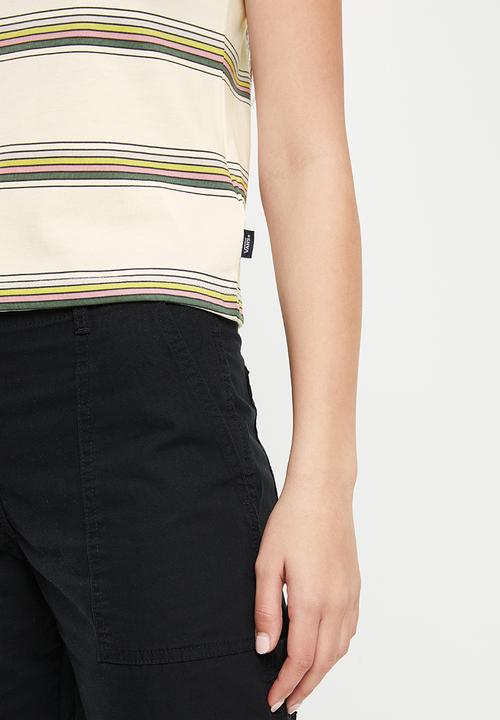Vans - Line driven mini tee - marshmallow & duck green