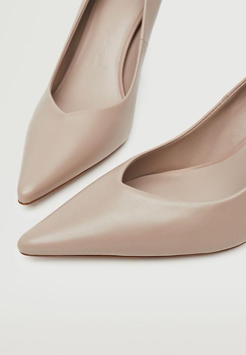 MANGO - Tati leather court heel - light brown