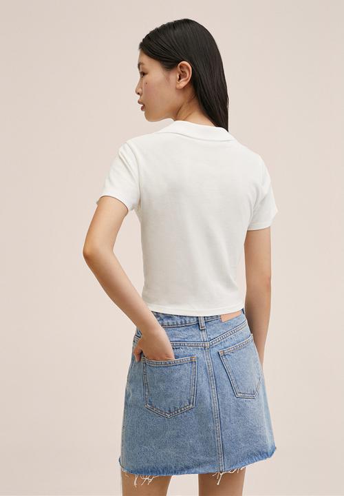 MANGO - Polo shirt lazo - white