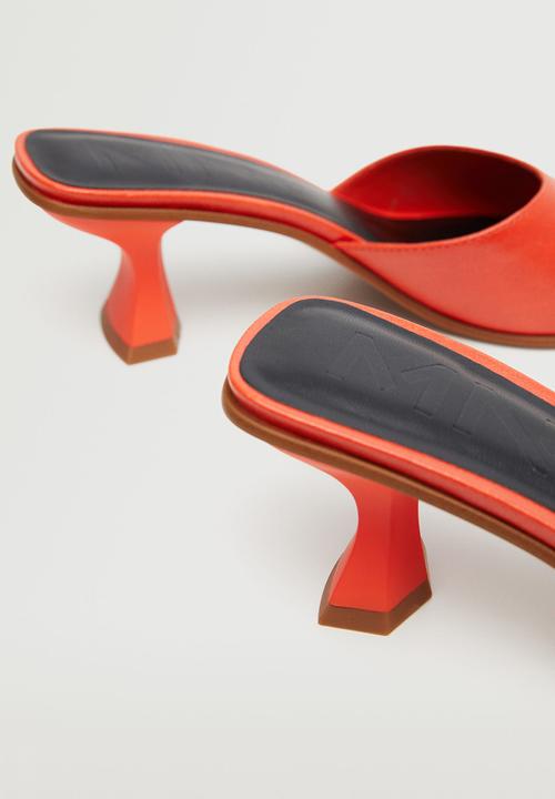 MANGO - Pele mule heel - orange