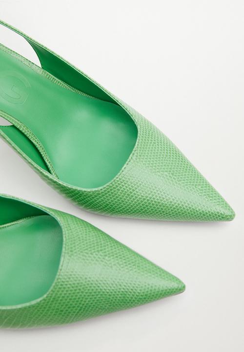 MANGO - Lady pointed toe heel - green