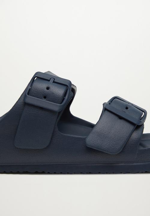 MANGO - Sandals biorub - navy