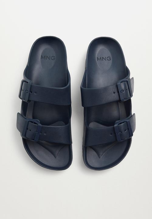 MANGO - Sandals biorub - navy