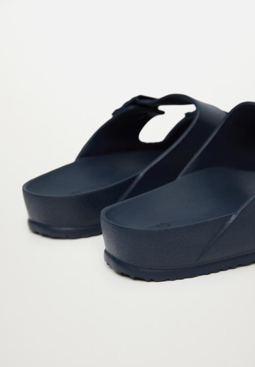 MANGO - Sandals biorub - navy